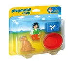 Playmobil 1.2.3 - 6796 Girl With Dog New. Price: $10.99.