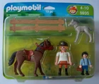 Playmobil Pony Farm Ranch Figures 5935 Horse Foal Rider New. Price: $18.99.