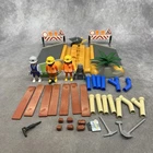 Playmobil 3126 Construction Road Work Crew Super Set Used. Price: $39.99.