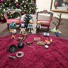 Rare Playmobil #4891 Christmas Market Set 2010 Tree Figures Lot Used. Price: $29.99.