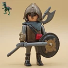 Playmobil Wolf Knight Figure - Bronze Warrior Soldier Medieval Castle Used. Price: $7.48.