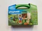 Playmobil Bunny Barn Carry Case #9104 19PC Size: 8.5X6.5X2" /new In. Price: $28.95.
