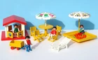 Playmobil 3497 Playground Playhouse & Sandbox 7072 Patio Furniture Complete Used. Price: $45.00.