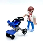 Playmobil Mother With Blue Modern Infant Stroller Used. Price: $6.99.