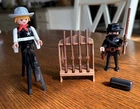 Lot Playmobil #3383 Western Bandit Figure #3381 Sheriff Gun Rack Vintage Used. Price: $15.00.
