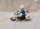 Playmobil Vintage 3564 Motorcycle Police Man Used. Price: $12.00.