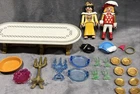 Retired Vintage Playmobil 3021 Fairy Tale Castle Royal Banquet Dining Set Queen Used. Price: $17.99.