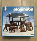 Vintage Playmobil 3692 Deer & Feeder Winter Set 1992 New Box- Forest Friend. Price: $33.99.