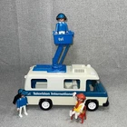 Vtg 1977 Playmobil New Van Tvi Television Geobra Figures Cherry Picker Used. Price: $24.95.