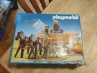 Vintage Playmobil 3735 Pumpkin Harvest Wagon Set W/ Horses, Chickens & Rabbits Used. Price: $49.99.