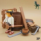 Playmobil Medieval Cooper-crafted Carpenter-barrel Barrel-wine Beer Used. Price: $27.48.