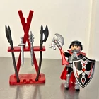 Playmobil Knight With Weapon Stand Set #5409 & 70431 Mostly Complete Used. Price: $12.49.