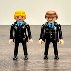 Lot 2 Vintage 1997 Playmobil Police Officer Cop And Woman Figures Used. Price: $14.75.