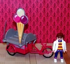 Playmobil 5962 Ice Cream Cart Parts Tricycle Male Figure Vendor Replacement Lot Used. Price: $6.99.