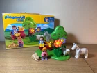 Playmobil 1 2 3 Park Bench Cherry Tree Horse Sheep Rabbit Flowers People 6757 Used. Price: $10.00.