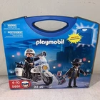 Playmobil 5891 32 Pcs Police And Robber Set Ages W/ Carrying Case New Sealed. Price: $20.00.