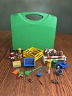 Playmobil 5893 Pony Farm Horse Riding Set W/ Jockeys Riders Figures Carry Case Used. Price: $17.95.