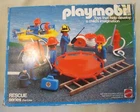 Vintage 1984 Playmobil Fire Crew Rescue Series Figures & Parts With Box Used. Price: $13.98.