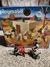 Playmobil Tomb Thieves Hideout 4246 Complete W/ Box And 4244 Chariot Set. Used. Price: $80.00.