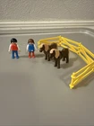 Playmobil 3579 2 Horses Figures And Fence Farm 1990 Vintage Used. Price: $9.95.
