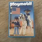 Playmobil Geobra #3306 Us General & Sergent Horse Civil War Flag Military New. Price: $40.00.