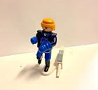 Vintage Playmobil Hocky Figure Nhl Goalie Puck Shooter Launcher Blue Yellow Used. Price: $12.99.