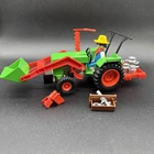 Playmobil 3500 Vintage Farmer Big Green Tractor, Scoop, Dairy Cans & Tool Box Used. Price: $26.99.