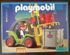 Playmobil 3003 Cargo Forklift Vehicle 1998 New In Factory Sealed Box. Price: $44.95.