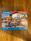 Playmobil 71750 Action Heroes: Truck With Crane New But Damaged Box. Price: $64.00.