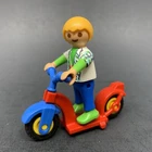 Playmobil Special Scooter Kid Boy Child W/checkered Green Shirt & Blue Pants Used. Price: $19.99.