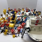 Huge Playmobil Lot People Kids Hats Coast Guard Boat Cars Rafts Police Mixed Pcs Used. Price: $99.99.