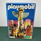 Vintage 90S Playmobil 3873 Native Americans With Totem Sealed Box Never Opened New. Price: $39.99.