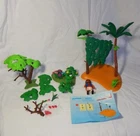 Vintage Playmobil 5138 Cast Away On Palm Island + Trees Shrub Bundle Geobra Used. Price: $24.60.