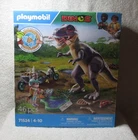 Official Brand New & Sealed Playmobil Dinos T-rex Hunt 46 Piece Set #71524. Price: $44.99.