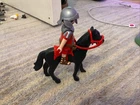 Playmobil 3315 Black Knight With Horse Medieval Roman Used. Price: $10.00.