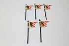 Playmobil Flag + Pole X5 Castle 3169 3482 3666 3667 3268 3269 Nurnberg Used. Price: $7.75.