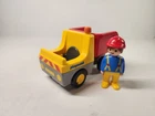 Vtg 1990 Playmobil Yellow/red Construction Dump Truck Toy Car Vehicle & Figure Used. Price: $15.99.