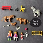 Vintage Playmobil Zoo #3634 Incomplete Figures Animals Replacement Parts Used. Price: $35.00.