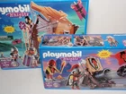 Playmobil Knights 4439 Barbarian Attack Tower & 3320 Dragon Cannon Sealed New. Price: $95.00.