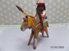 (1) 2004 Playmobil Native American Indian Warrior With Brown Painted Horse -7659 New. Price: $15.00.