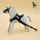 Playmobil Classic Horse-trolley Shooting-chariot-mount And Black Reins Used. Price: $7.77.