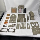 Vintage Playmobil Steck Castle Parts Lot Medieval Walls Gate Panels 70+ Pcs Used. Price: $89.00.