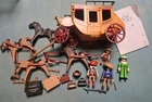 Vintage Playmobil 3803 Western Union Stage Coach Complete No Box Used. Price: $45.00.