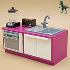 Playmobil Kitchen Furniture-countertop-sink-dishwasher-modern House-city Life Used. Price: $11.02.