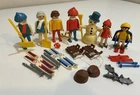 Vintage Playmobil Winter Sports Family Ski Vacation Set Sleds Snowman 1974 Used. Price: $65.00.