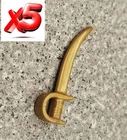 Playmobil X5 Swords Golden Pirate Sabers Yankees French English Used. Price: $6.09.