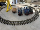 Playmobil Vintage 1986 Electric Train Track Set Blue Cars W/crane And Flatbed Used. Price: $299.00.