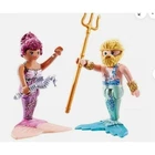 Playmobil Duo Pack 71799 Mermaid Merman Figures Seahorse Trident New Box. Price: $24.00.