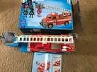 Playmobil 5980 City Action Fire Rescue Ladder Unit 13 Pc Set Complete With Box Used. Price: $25.00.