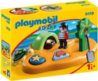 Original Playmobil 1.2.3 9119 Pirate Island New. Price: $26.62.